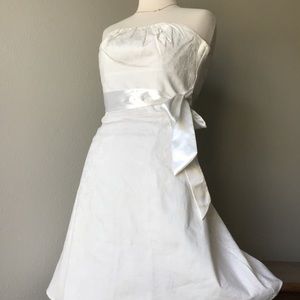 White House Black Market White Sleeveless Dress